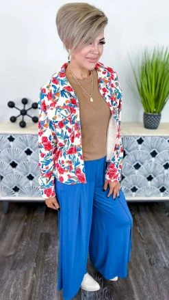 The ZigZag Stripe Blue Gorgeous Day Pants [NO RETURNS]