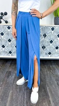 The ZigZag Stripe Blue Gorgeous Day Pants [NO RETURNS]