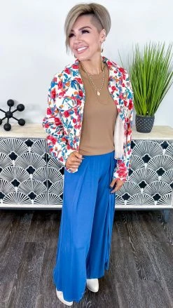 The ZigZag Stripe Blue Gorgeous Day Pants [NO RETURNS]