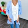 The ZigZag Stripe Blue Gravitating Love Cardigan OUTERWEAR