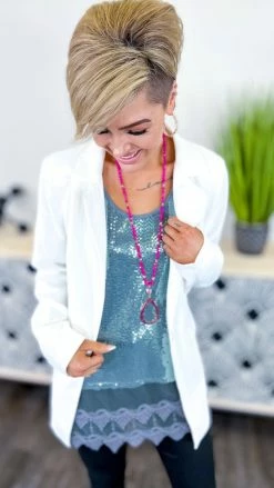 Origami Blue Joyful Glow Tank