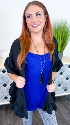 The ZigZag Stripe Blue Night Train Tank TOPS & TUNICS