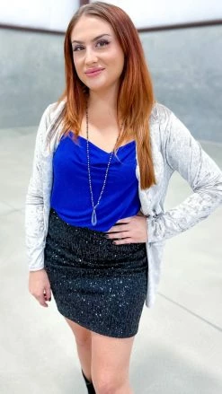 The ZigZag Stripe Blue Night Train Tank TOPS & TUNICS