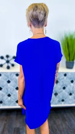 The ZigZag Stripe Blue Pure Memories Dress