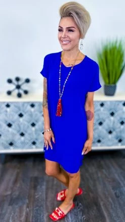 The ZigZag Stripe Blue Pure Memories Dress