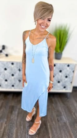 The ZigZag Stripe Blue Sought After Dress [NO RETURNS]