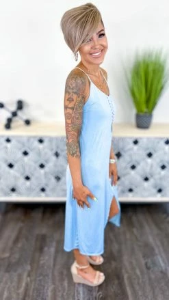 The ZigZag Stripe Blue Sought After Dress [NO RETURNS]