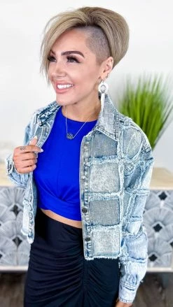 Zenana Blue Twisted Feelings Tank TOPS & TUNICS