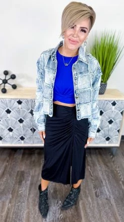 Zenana Blue Twisted Feelings Tank TOPS & TUNICS