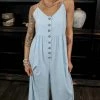 The ZigZag Stripe Blue You Shine Jumpsuit