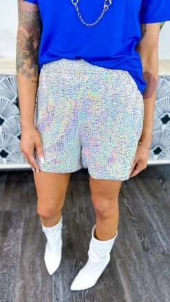 The ZigZag Stripe BOTTOMS Blush Flirty Impression Shorts