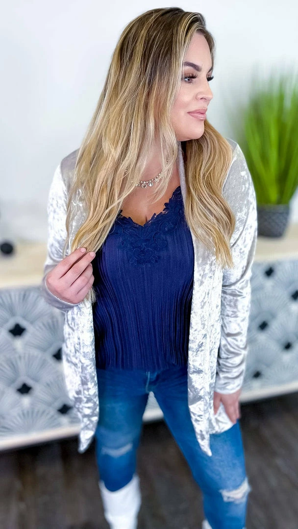 The ZigZag Stripe OUTERWEAR Bone Chic Status Blazer