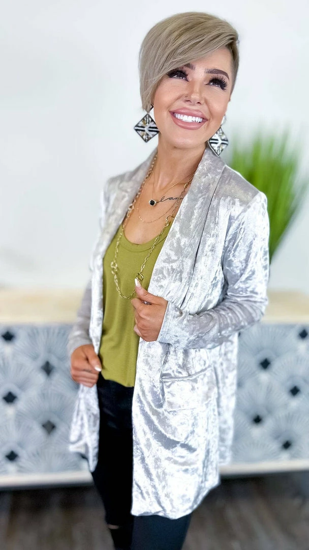 The ZigZag Stripe OUTERWEAR Bone Chic Status Blazer