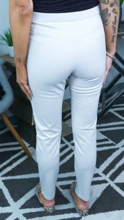 The ZigZag Stripe Bone Skinny Ponte Pants BOTTOMS