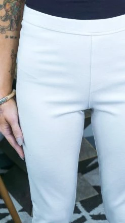 The ZigZag Stripe Bone Skinny Ponte Pants BOTTOMS