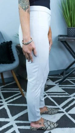 The ZigZag Stripe Bone Skinny Ponte Pants BOTTOMS