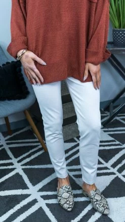 The ZigZag Stripe Bone Skinny Ponte Pants BOTTOMS