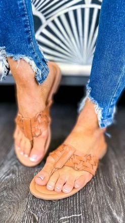 Miami Shoe Braided Lexi Flip Flops
