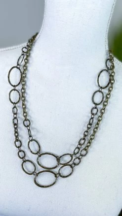 Lost & Found Brass Loreli Chain Necklace ACCESSORIES