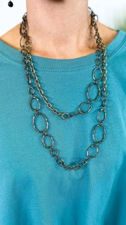 Lost & Found Brass Loreli Chain Necklace ACCESSORIES