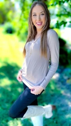 Zenana Brown Best In Basic Top