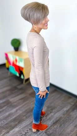 Zenana Brown Best In Basic Top