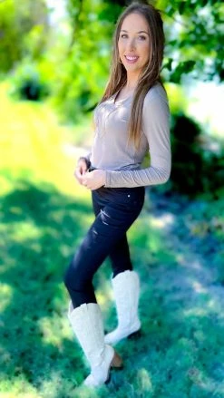 Zenana Brown Best In Basic Top