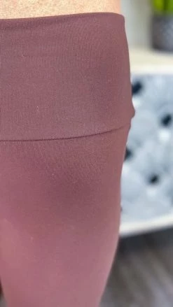 The ZigZag Stripe Brown Elite Leggings BOTTOMS