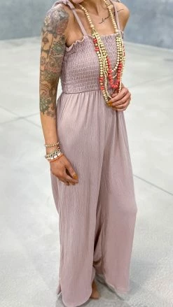 The ZigZag Stripe Brown Extra Dose Jumpsuit [NO RETURNS] JUMPSUITS & ROMPERS