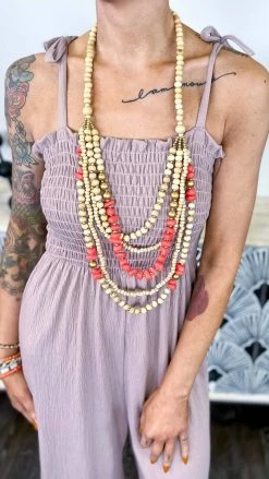 The ZigZag Stripe Brown Extra Dose Jumpsuit [NO RETURNS] JUMPSUITS & ROMPERS