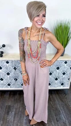 The ZigZag Stripe Brown Extra Dose Jumpsuit [NO RETURNS] JUMPSUITS & ROMPERS