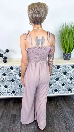 The ZigZag Stripe Brown Extra Dose Jumpsuit [NO RETURNS] JUMPSUITS & ROMPERS