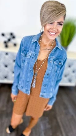 The ZigZag Stripe Brown Graceful Feelings Romper [NO RETURNS]