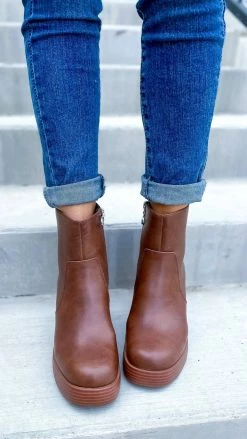 Chinese Laundry Brown Groovy Booties