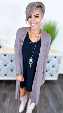 The ZigZag Stripe OUTERWEAR Brown Making Promises Cardigan