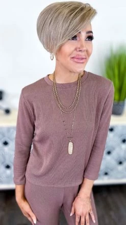 The ZigZag Stripe Brown Morning Errands Set MATCHING SETS