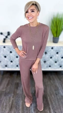 The ZigZag Stripe Brown Morning Errands Set MATCHING SETS