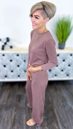 The ZigZag Stripe Brown Morning Errands Set MATCHING SETS