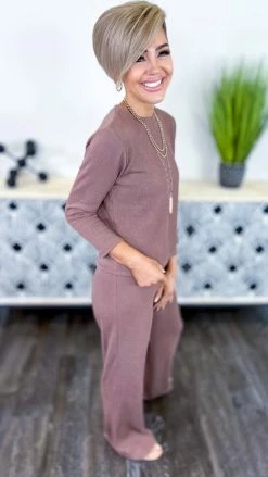 The ZigZag Stripe Brown Morning Errands Set MATCHING SETS