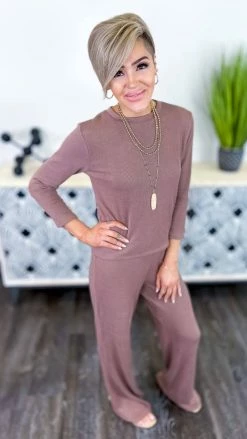 The ZigZag Stripe Brown Morning Errands Set MATCHING SETS