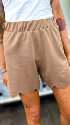 The ZigZag Stripe Brown Pretty City Shorts [NO RETURNS] BOTTOMS