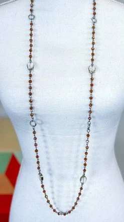 Lost & Found ACCESSORIES Brown Raelyn Necklace