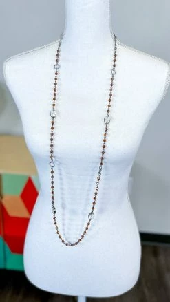 Lost & Found ACCESSORIES Brown Raelyn Necklace