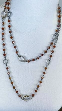 Lost & Found ACCESSORIES Brown Raelyn Necklace