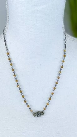 Lost & Found Brown Sophie Crystal Necklace ACCESSORIES