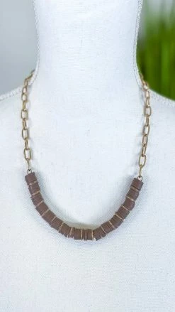 JOIA Trading ACCESSORIES Brown Vivie Necklace