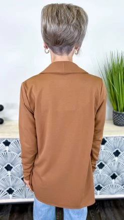 The ZigZag Stripe Brown Wow Factor Blazer