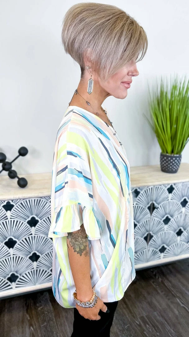 The ZigZag Stripe Brunch Break Top