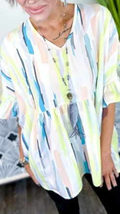 The ZigZag Stripe Brunch Break Top