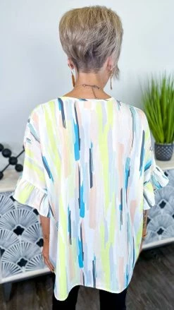 The ZigZag Stripe Brunch Break Top